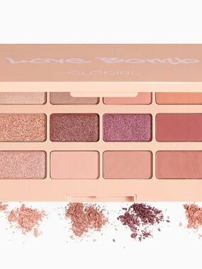 Love Bomb Neutral & Pink Eyeshadow Palette — Soft Pink & Rose Tones